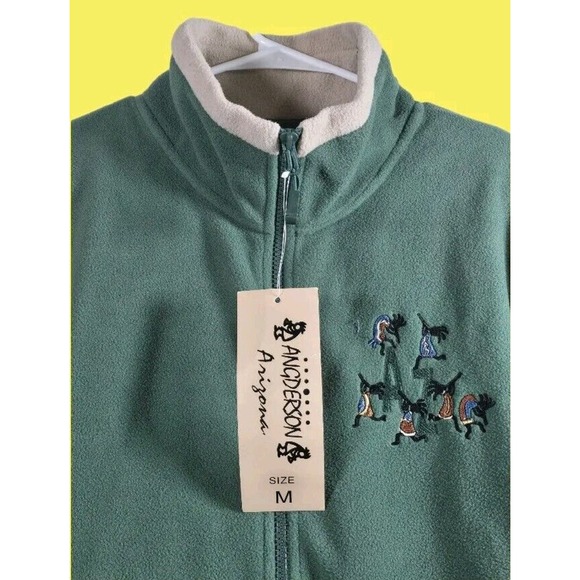 Anderson Arizona Dancers Fleece Jacket Size M Full Zip Pit To Pit 24 inLength 29 - Picture 4 of 8
